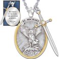 thumbnail image 4 of (Two colors) St. Michael the Archangel Pendant (Necklace), 4 of 8