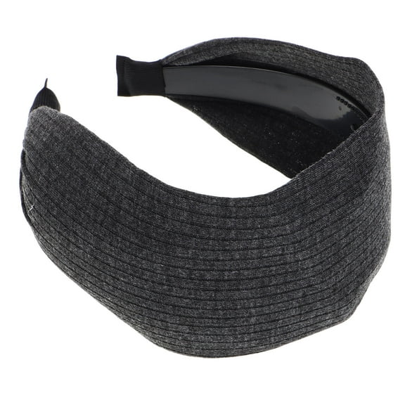 NIAIZEK Grey Wide Turban Headband Fashionable Hair Accessory for Elegant Look