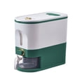 thumbnail image 1 of Storage Rack, Ongmies Rice Dispenser Home Large Cereal Container Storage with Measuring Cup Cylindrical Upgraded Built-In Crisper for Cereal Oats, Food Storage, 1 of 4