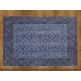 thumbnail image 4 of SAMURAI HOME Handloom Rugs 6x4 Feet | Non-Slip Floor Carpet | Indian Dhurrie Cotton Block Printed Non Shedding Area Rugs for Living Room, Bedroom, Hall, Office (Light Grey & Blue), 4 of 7
