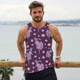 thumbnail image 6 of Picia Snake And Flower Printed Men’s Performance Tank, Men's Workout Tank Top Moisture-Wicking Tank Top Muscle tee, Breathable Workout Shirt-4X-Large, 6 of 7