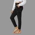 thumbnail image 2 of REALiKUN Women Cargo Pants High Waisted Casual Hiking Joggers Pants Adjustable Waist Cargos, 2 of 7