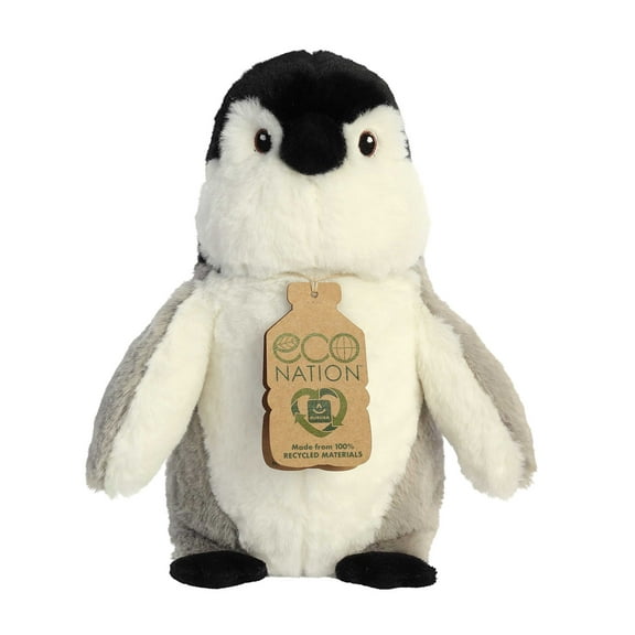 Aurora - Medium Gray Eco Nation - 9.5" Penguin - Responsibly Made Stuffed Animal