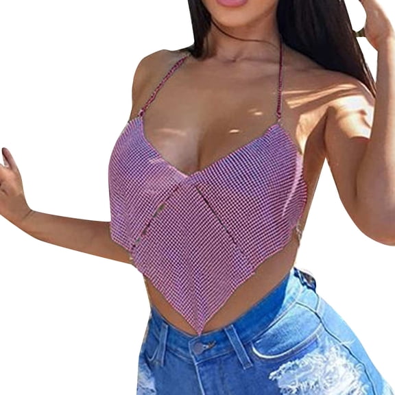 Sngxgn Women's Lace Camisole Spaghetti Strap Lace Crop Tops Lace Tank Tops for Women(Pink,One Size)