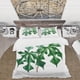 thumbnail image 2 of Designart 'Vintage Green Leaves Plants II' Juego de Funda Nórdica Tradicional, 2 of 5