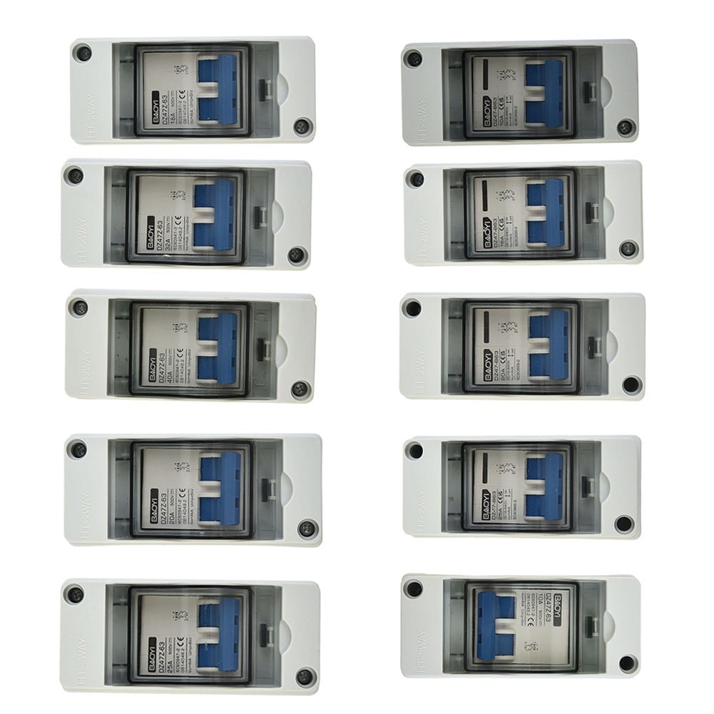 Solar photovoltaic cell combiner box DC circuit breaker switch with junction box