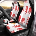 thumbnail image 1 of RYLABLUE Set of 2 Car Seat Covers Colorful Pattern Silhouette Elephants Sketch Abstract Africa Universal Auto Front Seats Protector Fits for Car,SUV Sedan,Truck, 1 of 5