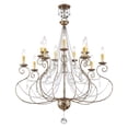 thumbnail image 3 of Livex Lighting Isabella Foyer Chandelier in Hand Applied European Bronze, 3 of 10