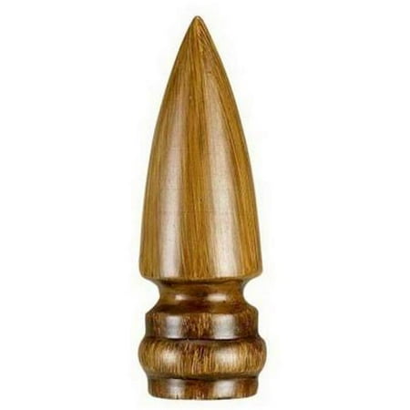 Pointed Finial - Pointed Resin Lamp Finial, Brown