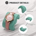 thumbnail image 3 of 4pcs Watch Case Pillows, M Shaped Display Pillow Velvet Cushion Replacement for Bracelet Storage Light Green, 3 of 5