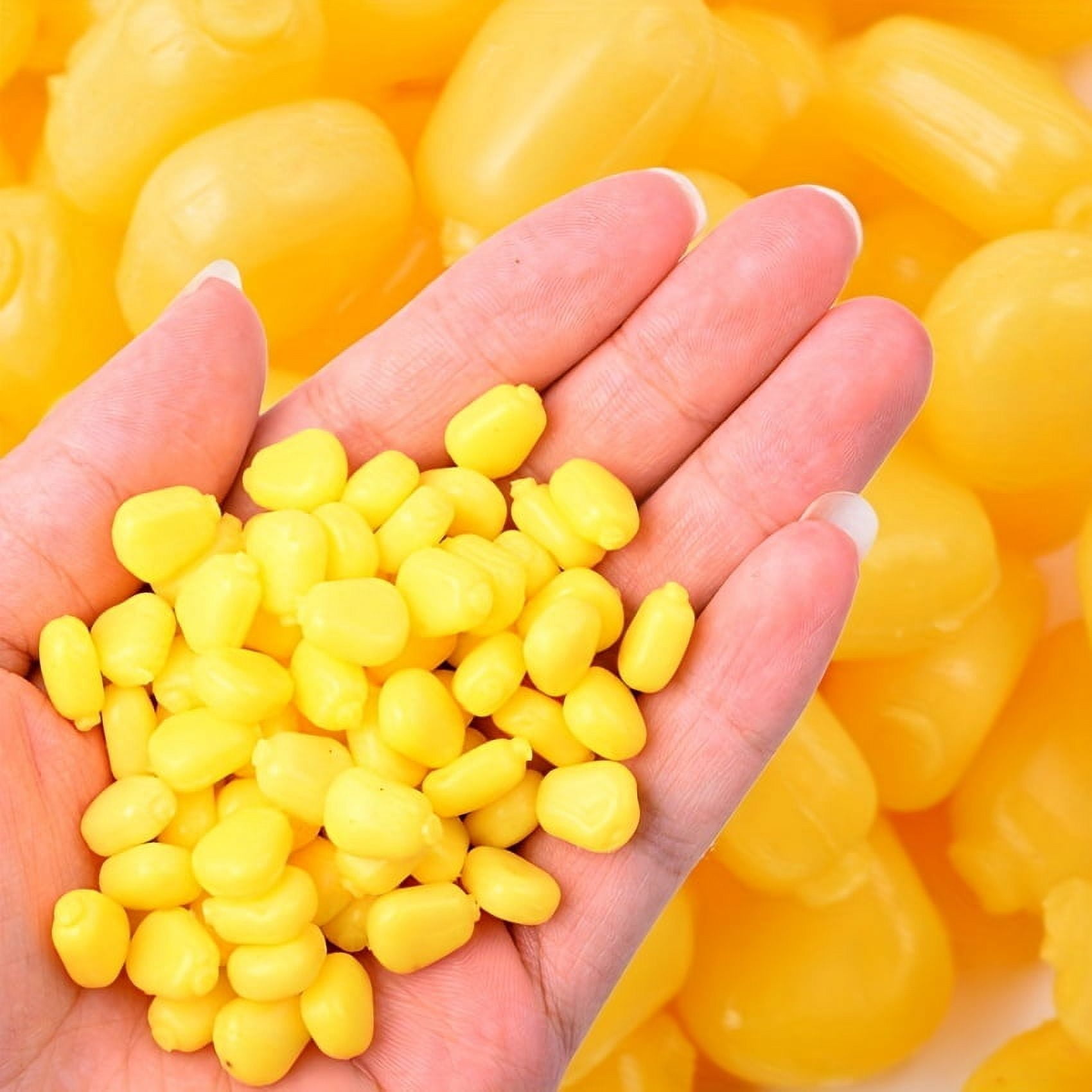 100PC Realistic Corn Kernels Fishing Lure with Natural Flavor - Soft Bait for Effective Fishing