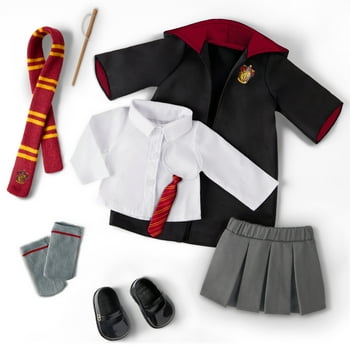 Harry Potter ™ Gryffindor ™ School Uniform with Wand for 18-inch Dolls Toys Kids 5 Years  