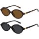 thumbnail image 1 of Gafas de sol ovaladas retro WOWSUN para mujer con protección UV400, 1 of 6