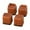 Brown, variant on 4pcs Bed Risers Furniture Lifters Desk Heightening Pads Sturdy Shock Absorbing for Appliances Beds Tables