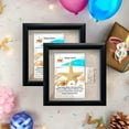 thumbnail image 5 of Tasse Verre 8x8 Black Shadow Box (2-Pack) Picture Frame w/ Linen Backboard -16 Stick Pins, 5 of 7