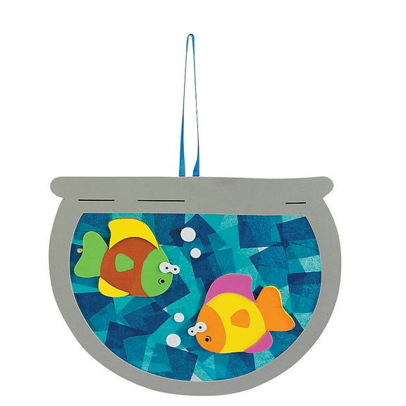 Acetate & Tissue Paper Fishbowl Craft - Craft Kits - 12 Pieces