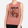 thumbnail image 2 of Giddy up Jingle Horse Women's Muscle Tank 2X-Large Desert Pink, 2 of 5