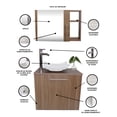 thumbnail image 4 of Combo de gabinete para baño DECOMOBIL 07 Derecho con Lavamanos y Monomando + botiquín con espejo, 4 of 5
