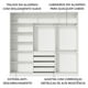 thumbnail image 5 of Ropero Closet Madesa Royale 3 puertas 3 Espejo blanco, 5 of 5
