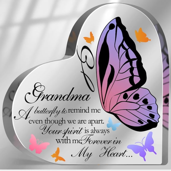 Memorial Gifts for Loss of Grandma Acrylic Keepsake,Loss of Nana Sympathy Gift, In Memory of Loved One Sign, Grief Bereavement Remembrance Sign Plaque Decor