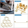 thumbnail image 6 of Uxcell 2Pcs Brass Rods 0.31 x 11.81" Brass Solid Round Stock Lathe Bar for Knife Handles Pin DIY Craft Model Plane, 6 of 6