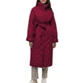 thumbnail image 2 of Chaquetas y abrigos casuales con capucha de manga larga para mujer, ropa de invierno de talla grande, abrigo cálido de algodón y cuero con solapa, chaqueta de manga larga, abrigo para mujer, 2 of 5