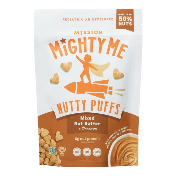 Mission MightyMe Nutty Puffs Mixed Nut Butter with Cinnamon