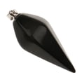 thumbnail image 4 of Yinanstore Natural Gemstones Hexagonal Pointed Pendant Black Agate, 4 of 8