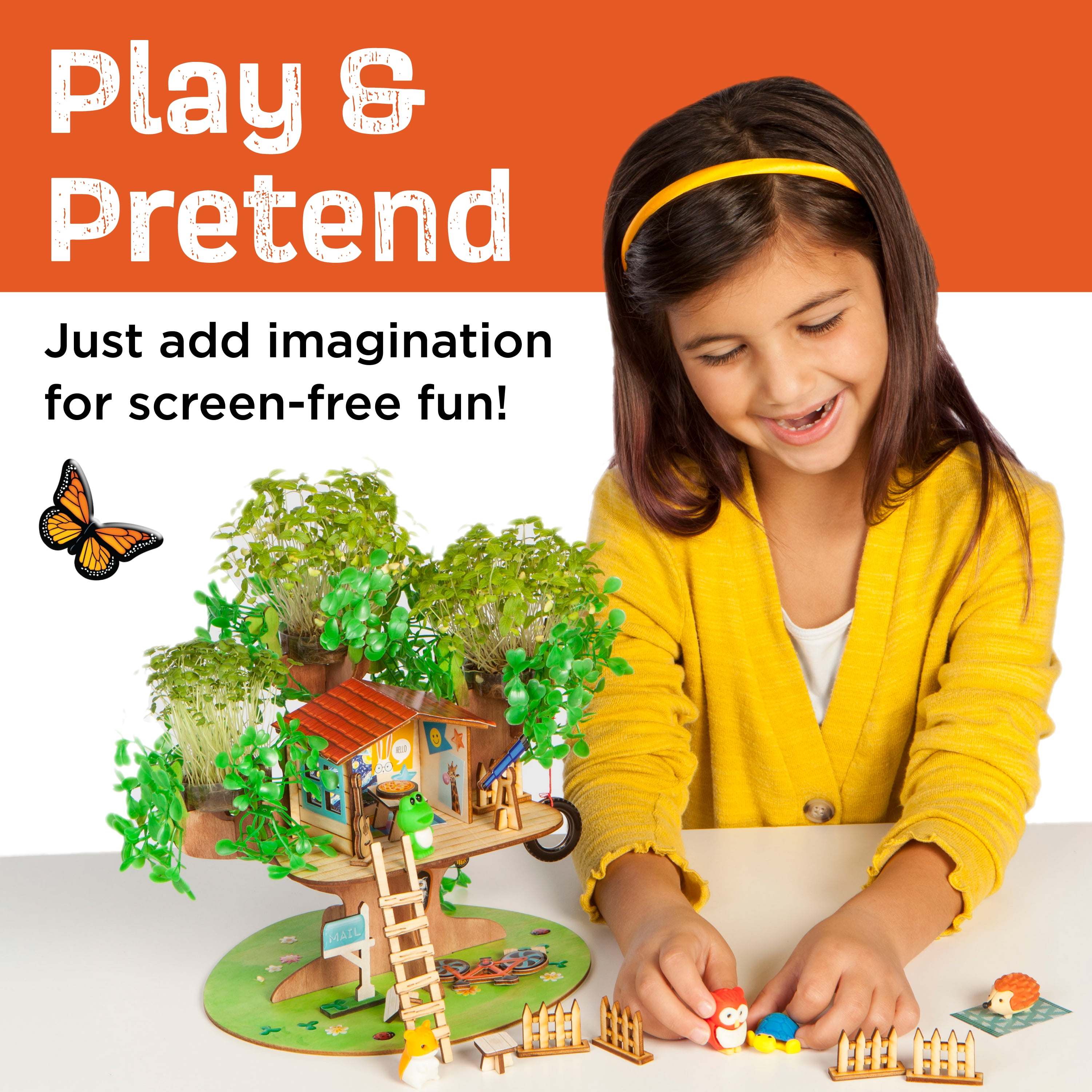 Creativity for Kids Build and Grow Tree House – Child Craft for Boys and Girls, Treehouse Kits