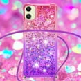 thumbnail image 4 of Funda para Samsung Galaxy A06 Brillantina Líquida Divertida Reluciente y con Cristales en Movimiento Cuerpo Cruzado con Cordón Ajustable, 4 of 5