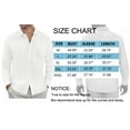 thumbnail image 6 of GENTS BLISS button Down Mens Shirts Long Sleeve Shirts for Men Solid TextureT-shirts, 6 of 7
