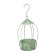 thumbnail image 5 of Macetero colgante con forma de jaula para pájaros, decoración metálica, soporte versátil para plantas. Verde desgastado, 5 of 8