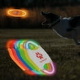 thumbnail image 3 of LED Dog Flying Disc, USB Rechargeable Glow Pet Toy for Night Fetch Training Chew-Proof Design 2 pack, 3 of 7