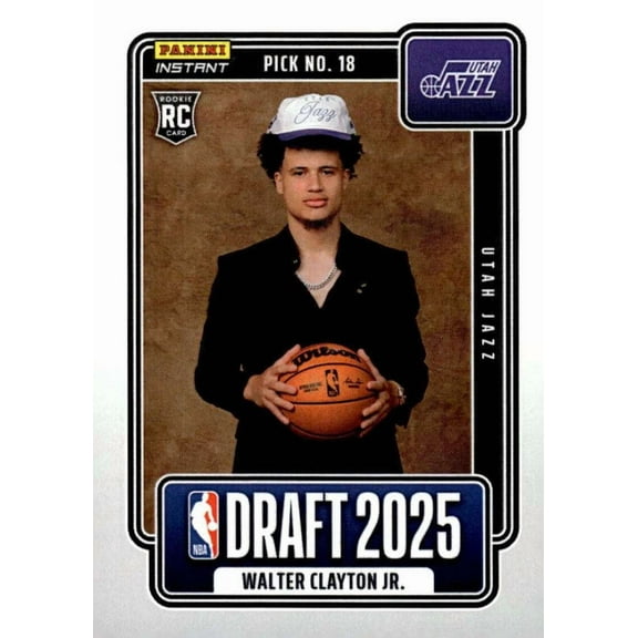 2025-26 Instant Draft Night Basketball Walter Clayton Jr. NBADN-18 [Rookie]