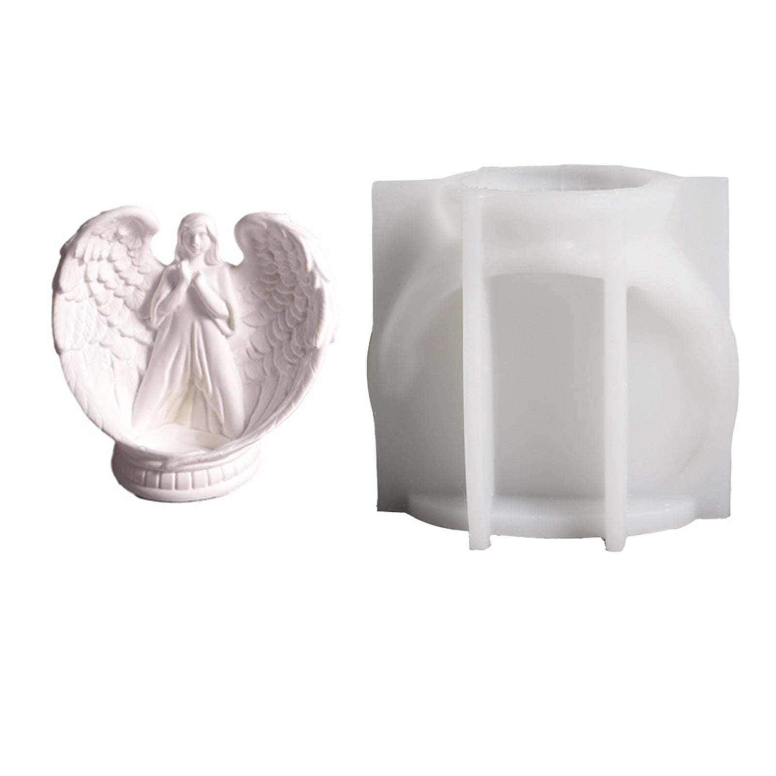 lixuesong Unique Candle Holder Molds Crafting Molds Shape Candle Base Moulds Silicone Texture for Crafting Candlesticks