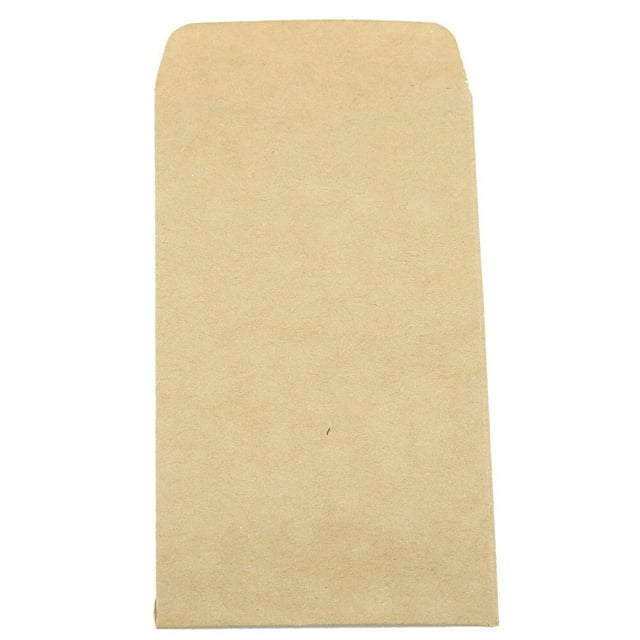Small Kraft Paper Bags 100pcs Mini Brown Bags Envelop Style Packaging Storage Bag Corns Wheat Rice Seeds
