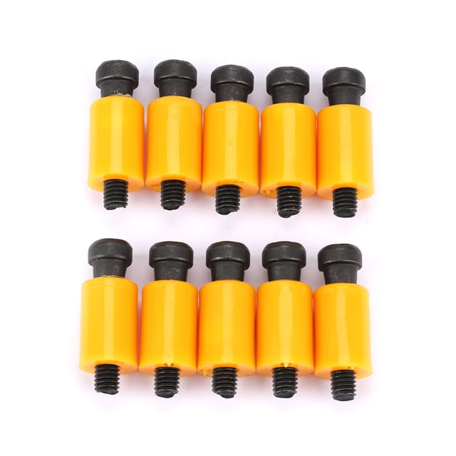 Kit de tornillos de hombro con cabeza hueca de bloqueo de nailon, práctico, 10 Uds. (rosca de tornillo D13 M6)