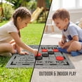 thumbnail image 5 of Realplay 3-in-1 Giant Board Game – Checkers Board Game, Super Tic Tac Toe & Tic Tac Toe, Family Board Games for Indoor & Outdoor Play, 5 of 9