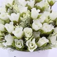 thumbnail image 3 of Rosas Artificiales 20 Cabezas Ramo Para El Hogar Decoración Del Partido Blanco Sunnimix Aritificial Rose Flowers, 3 of 8