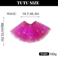 thumbnail image 3 of Falda tipo tutú LED TRYUEN con lentejuelas y estrellas iluminadas para mujer, 3 of 7