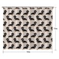 thumbnail image 5 of Cute Dachshund Shower Curtain 84"x72" ,Bathroom Decorative Shower Curtains Set with 12 Hooks,Modern Waterproof Washable Shower Curtain, 5 of 6