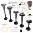 thumbnail image 2 of CCIYU Loud Air Horn Kit 12V 5 Trumpet Musical Dukes Hazzard Dixie Horn with Compressor Replacement for Train Car Truck Boat RV, 2 of 5