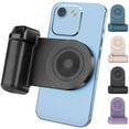 thumbnail image 2 of Magnetic Camera Handle Bluetooth Bracket, Upgrade Magnetic Cell Phone Grips,  with Wireless Charging, Smartphone Camera Handle Grip for iPhone/Android Video Photo Shooting (Purple), 2 of 4