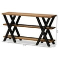 thumbnail image 4 of Baxton Studio Duchaine Wood and Metal Console Table in Dark Bronze, 4 of 7