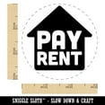 thumbnail image 2 of Pay Rent Planner Sticker Self-Inking Rubber Stamp Ink Stamper - Blue Ink - Small 3/4 Inch, 2 of 7