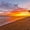 Kaanapali Beach Sunset, variant on Elephant Stock Barbados Beach Sunset Wall Art - Horizontal Multi Panel Canvas - Living Room Wall Decor - Beach Multi Panel - Brown And Yellow Decor - 52" x 32"