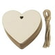 thumbnail image 3 of 50 piezas de adornos de madera sin terminar, adornos de madera, adornos colgantes, manualidades para bricolaje, decoración colgante en 5 formas, 3 of 5