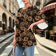 thumbnail image 5 of VBVC Women's 3/4 Sleeve Crew Neck Tunic Top , Ladies' Fall Winter Work Blouse , Basic Stretchy Long Shirt For Women, *12-Light Blue , Medium, 5 of 8