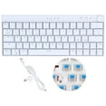 thumbnail image 2 of Mechanical Keyboard, Ergonomic Layout Wired Mechanical Keyboard 64 Key RGB Backlight  for Office Blue Switch,Linear Action Switch,Red Switch,Brown Switch, 2 of 7