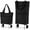 Black, variant on 2-in-1 Foldable Shopping Cart with Wheels, Rolling Grocery Tote, Expandable Reusable Cart for Groceries, Farmers Markets, Laundry and Everyday